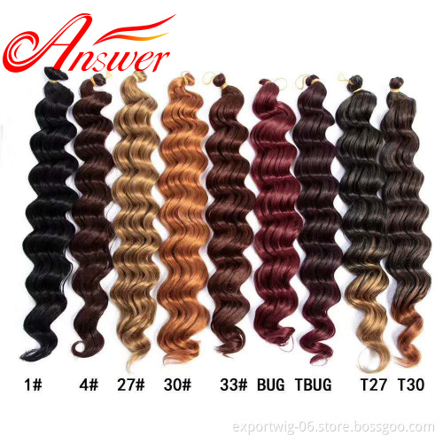 body wave Soft crochet braid Synthetic Hair Wavy Extensions Curly Synthetic Hair pack bundles